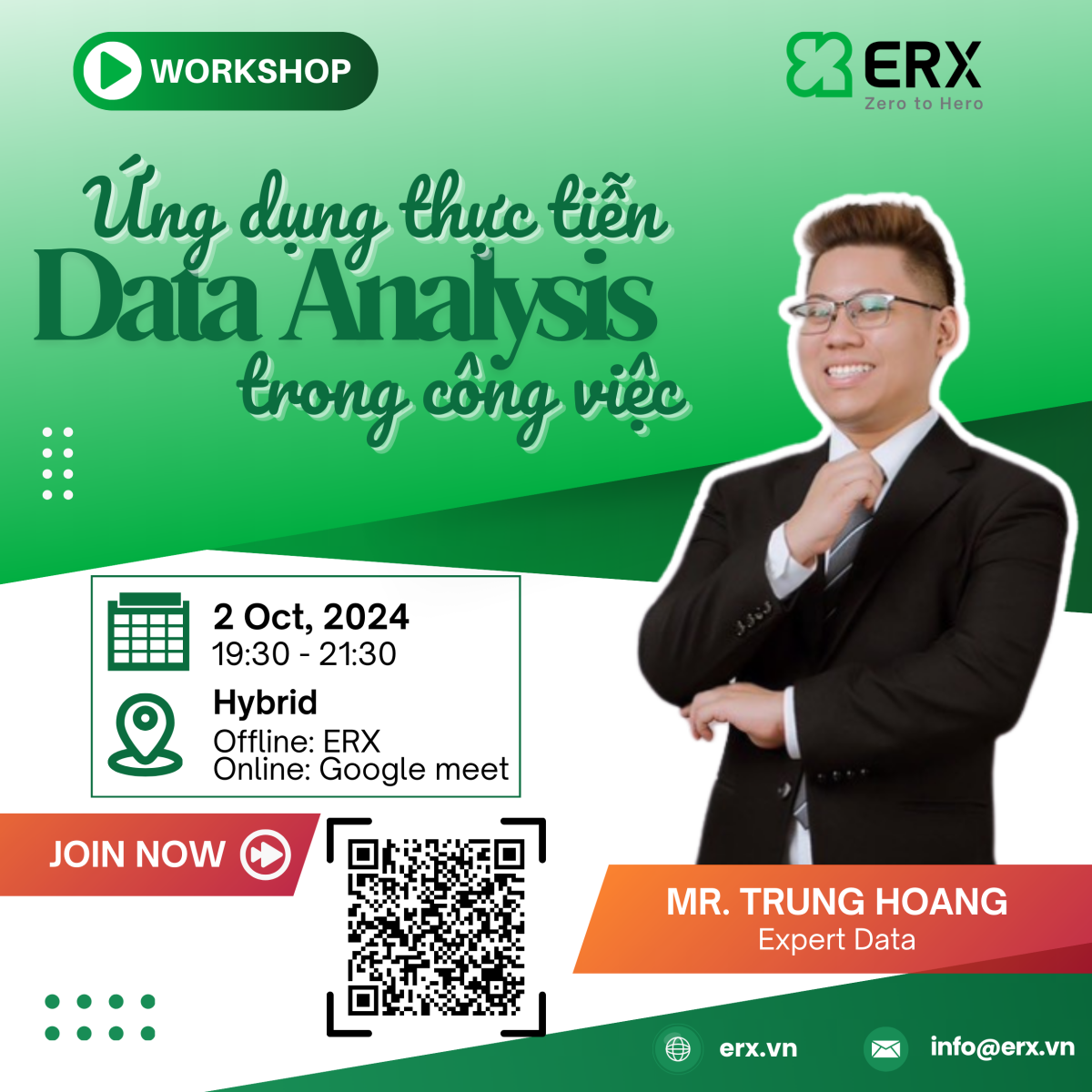 HYBRID Workshop: Data Analysis và ứng dụng trong công việc thực tiễn